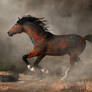 Galloping Warrior Horse