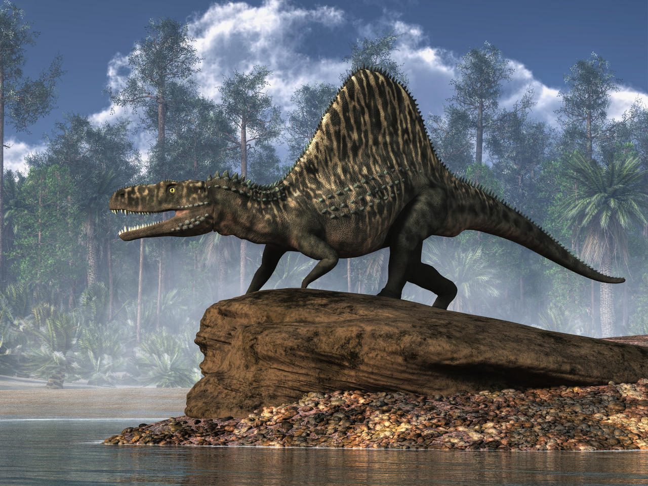 Arizonasaurus by a Lake