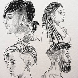 Undercut hairstle variation