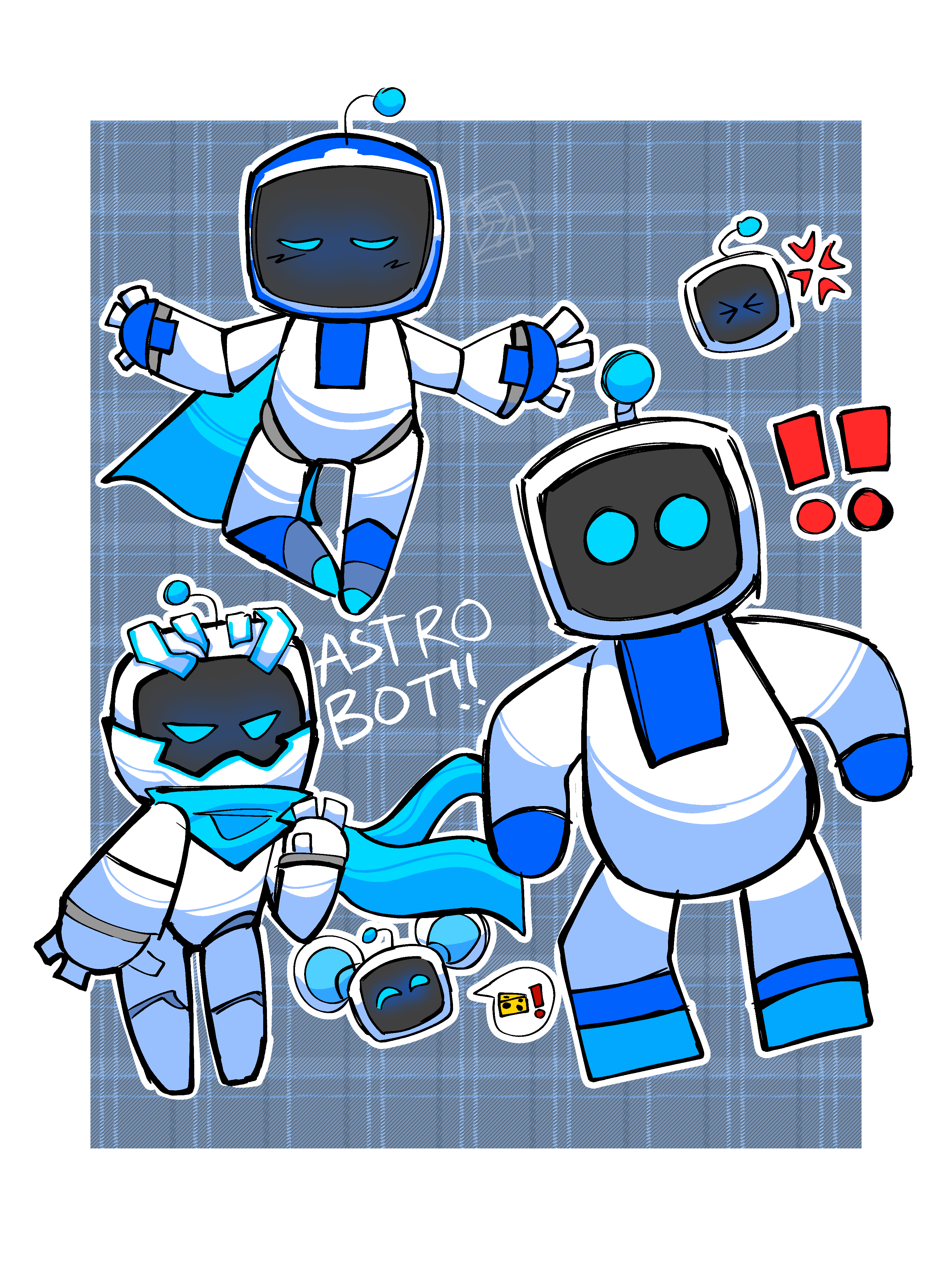Astro Bot Pixel Astro bots!! by Siliconvaniaa on DeviantArt