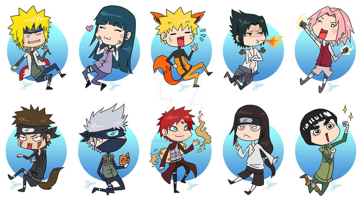 Naruto Characters_Chibi by Safirebloom on DeviantArt