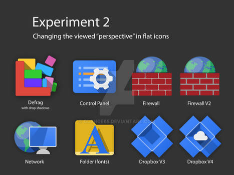 Perspective of Flat Icons