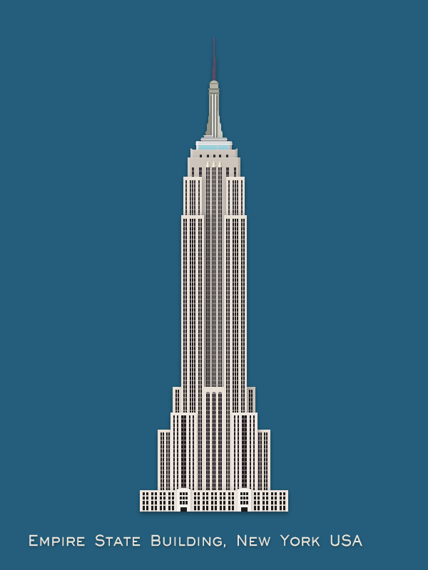 Famous Landmarks in Material Design