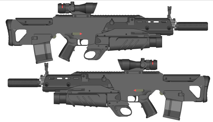 GDI Modular Weapon System Series 2 (GBRG, ACOG) by MisterArtMaster101 ...
