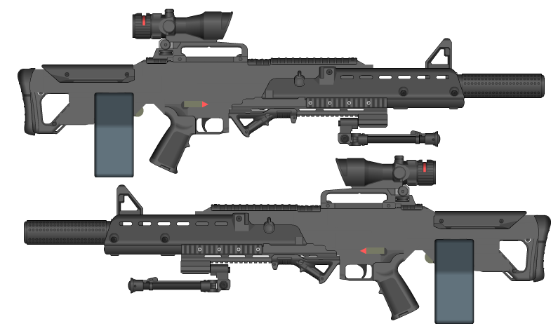 GDI Modular Weapon System Series 2 (GLMG, ACOG) by MisterArtMaster101 ...