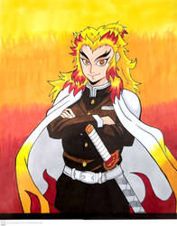 Kyojuro Rengoku.in color