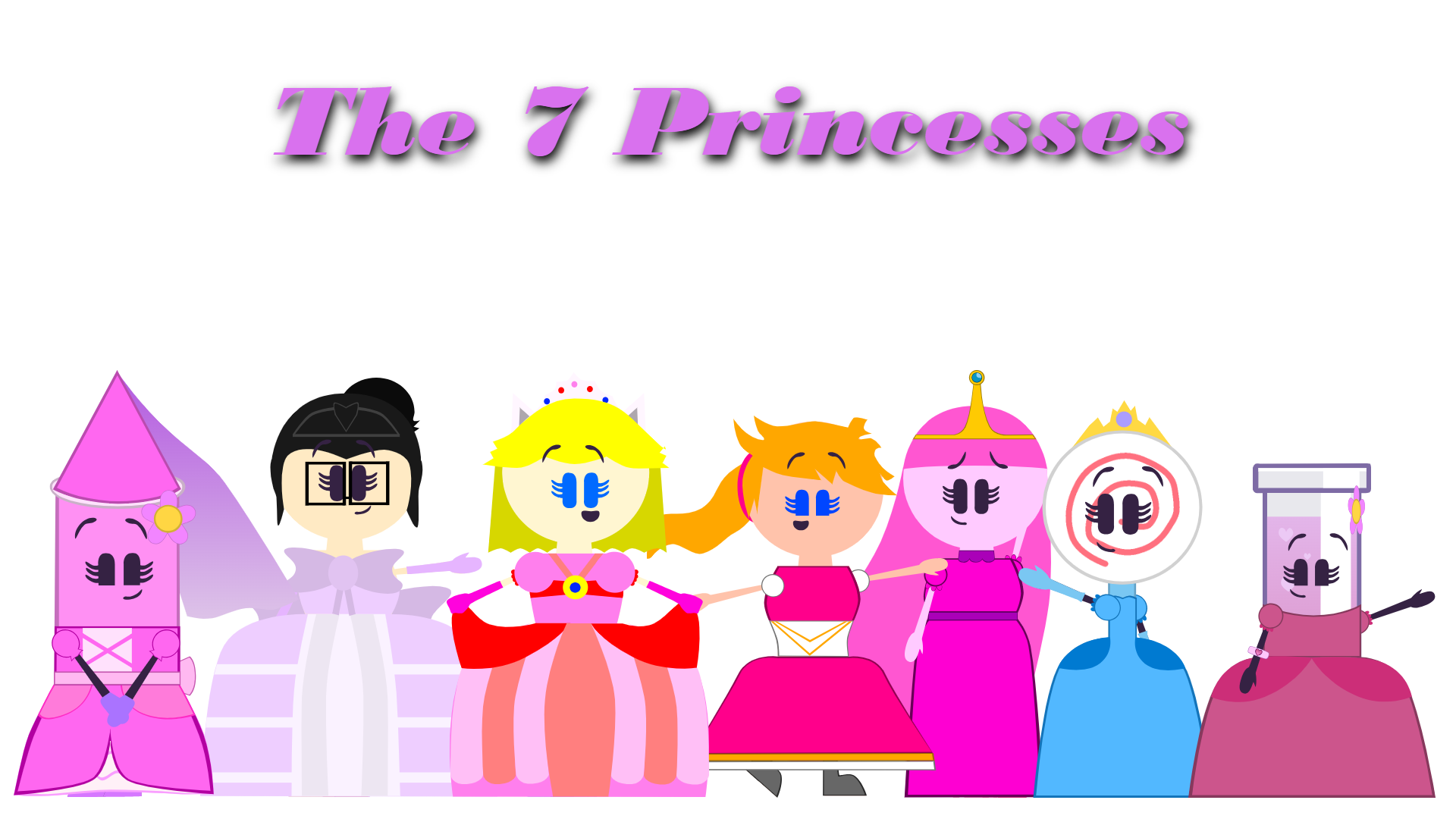 The 7 Princesses by CFanaticRoyaltyArts on DeviantArt