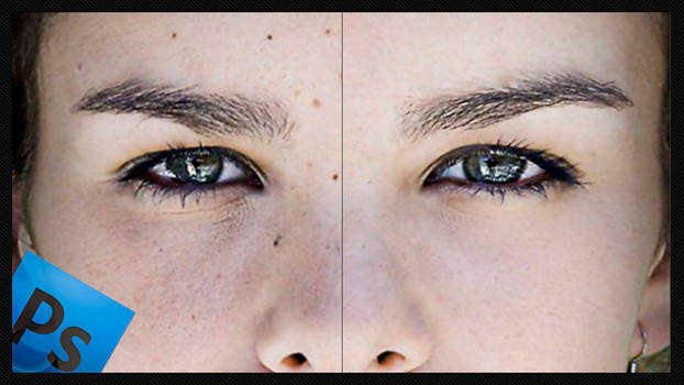 Digital retouching imperfections videotutorial