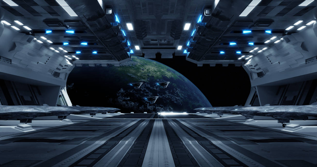 Sci-Fi Hangar by Vattalus on DeviantArt  Spaceship interior, Scifi  interior, Futuristic interior