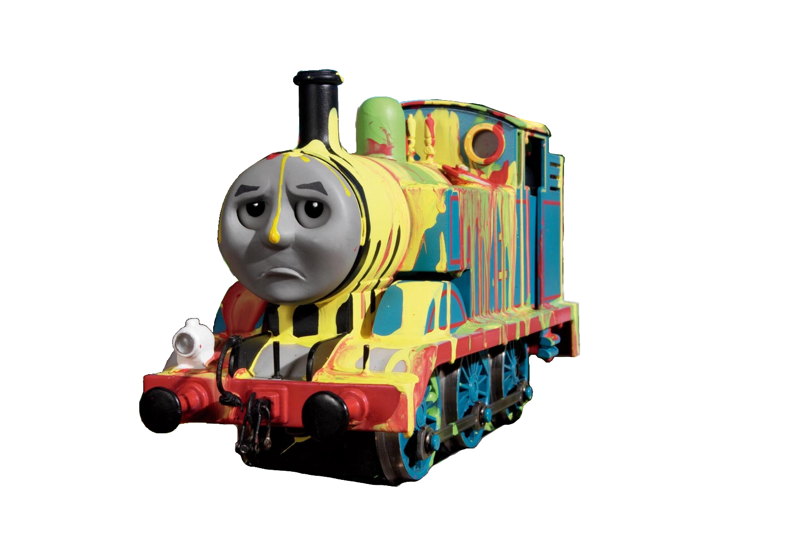 Paint Splattered Thomas Transparent by aidenkwon100 on DeviantArt