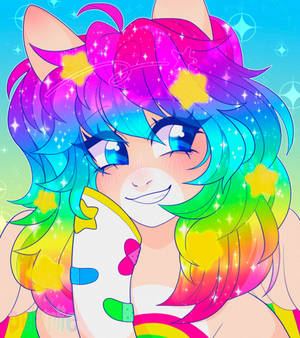 rainbow pony go brrrrrrr