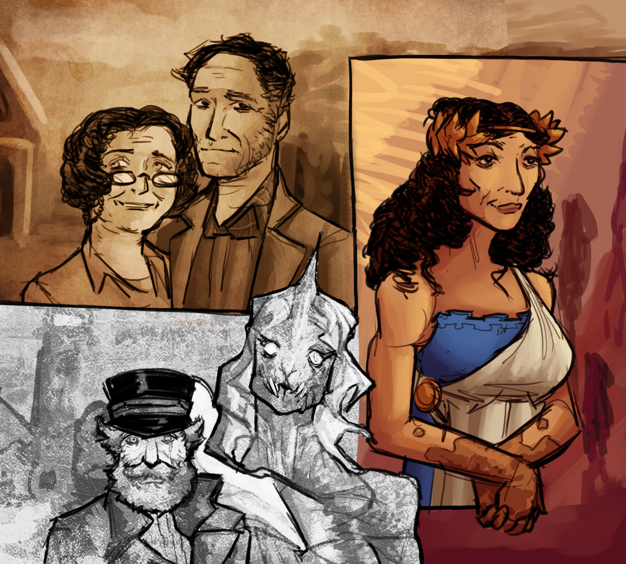 random old folks by milkydraws8 on DeviantArt