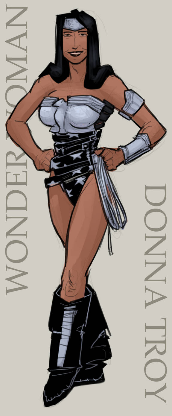 Wonder Woman Donna colored by milkydraws8 on DeviantArt