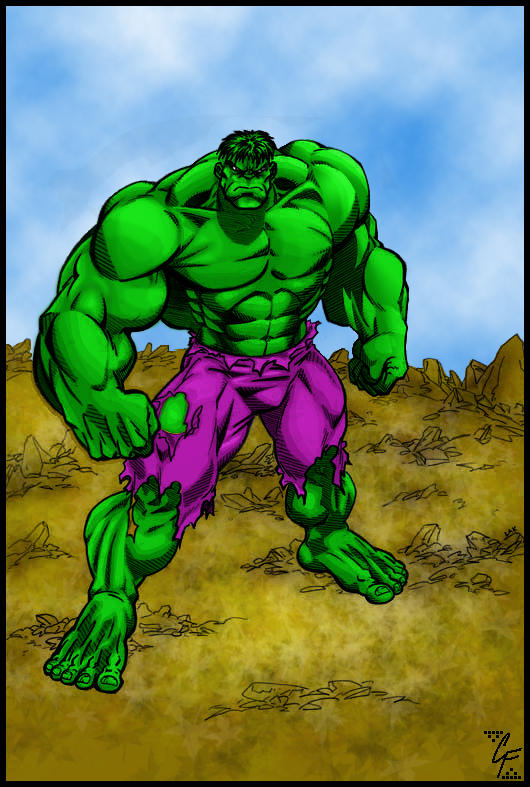 Hulk on rocky ground by Marvelfans on DeviantArt