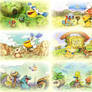 Pokemon Mystery Dungeon DX: Title Illustrations