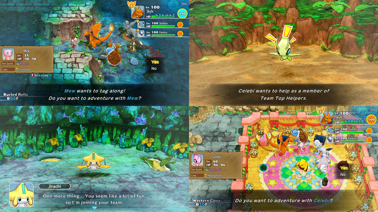 How to recruit Ho-Oh, Lugia & Celebi in Pokemon Mystery Dungeon DX