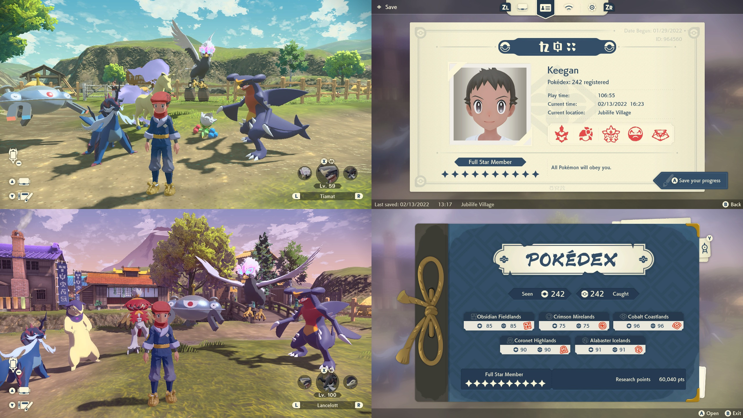 Pokemon Legends Arceus: Main and Post Game Teams by