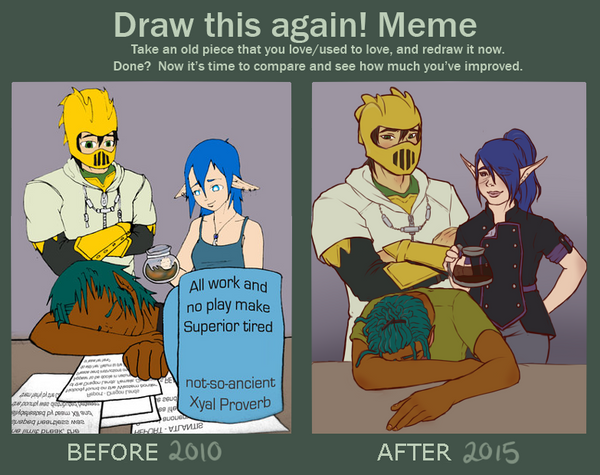 re:drawthismeme - All Work And No Play