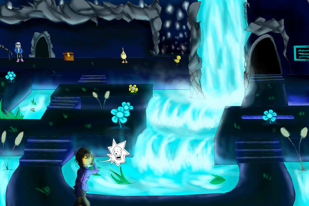 Undertale Waterfall By Emuleel Arts On DeviantArt undertale-waterfall-by-emuleel-arts-on-deviantart