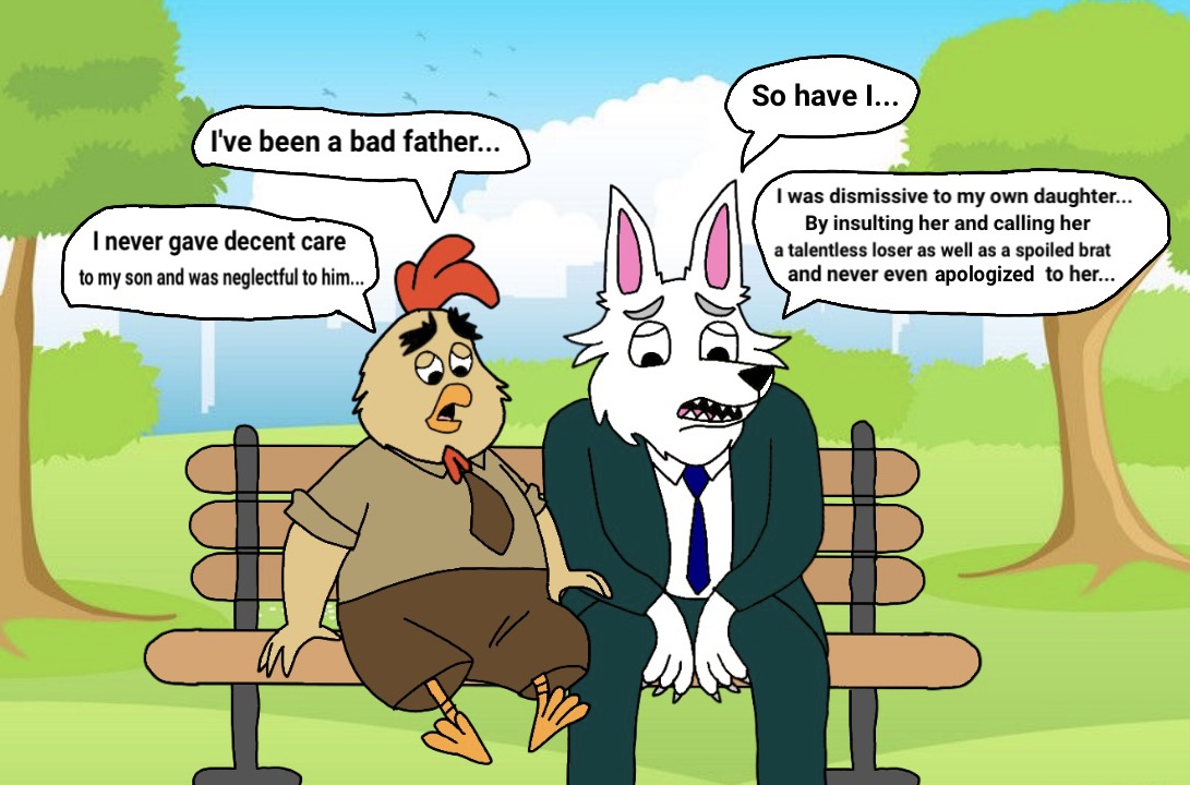 Buck Cluck and Jimmy Crystal feeling remorseful by CappyTheArtist on
