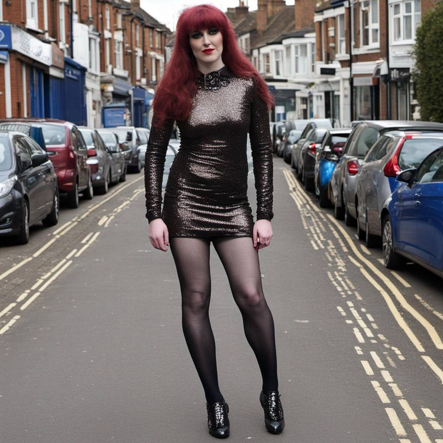 Transwalker Chav crossdresser street walker wearing sequins an by flynng on DeviantArt