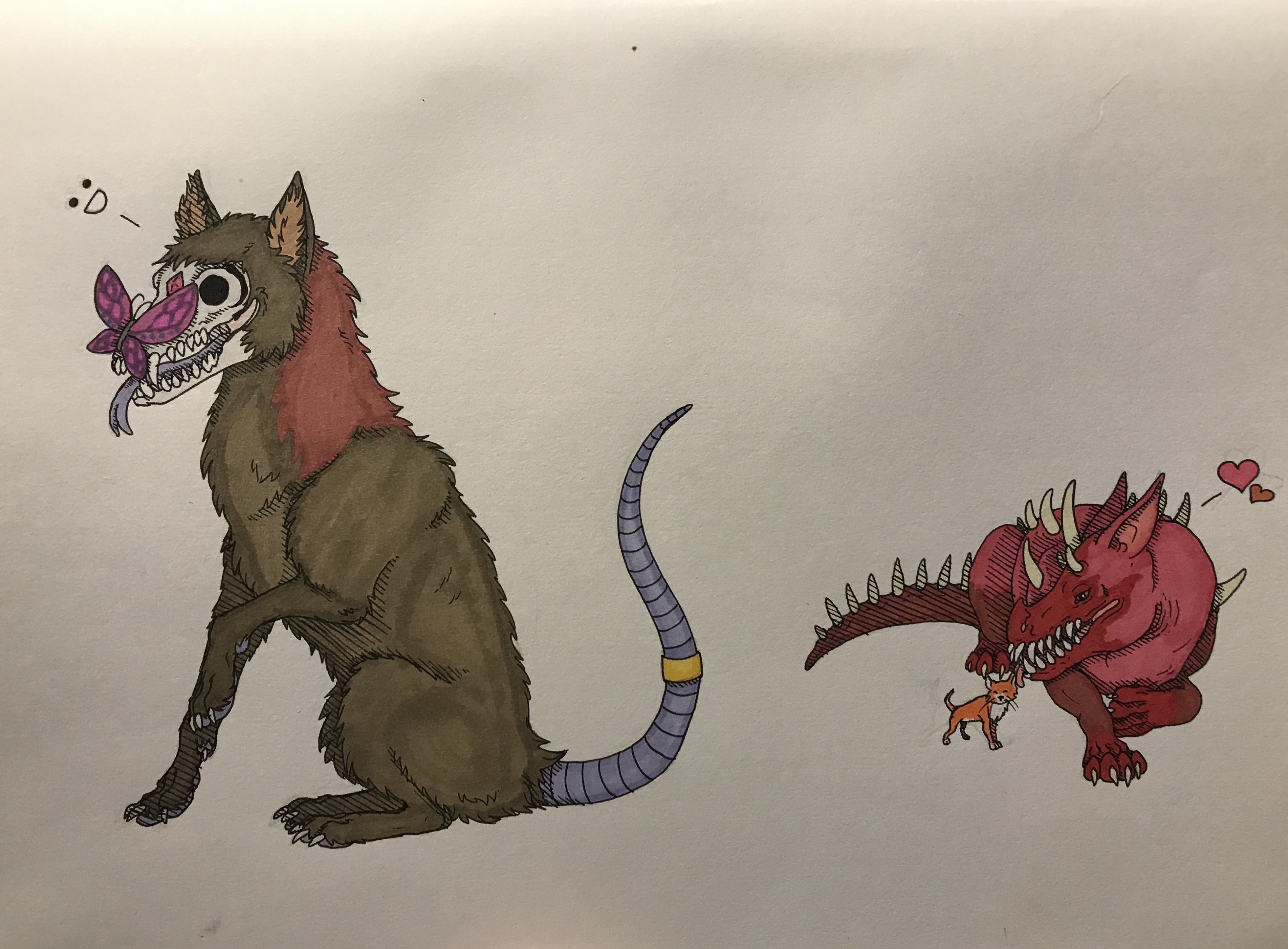 Scary Creatures with Cute Animals Redraw by JASilverwolf14 on DeviantArt Scary Creatures with Cute Animals Redraw by JASilverwolf14 on DeviantArt
