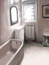 bathroom sketch