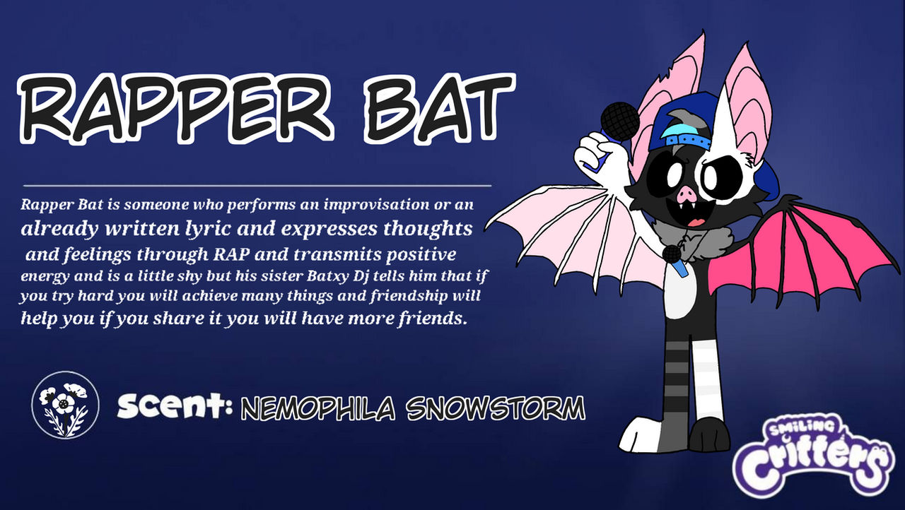 Rapper Bat (Smiling critters the rejected) descrip by Sh4dowRoxy on ...