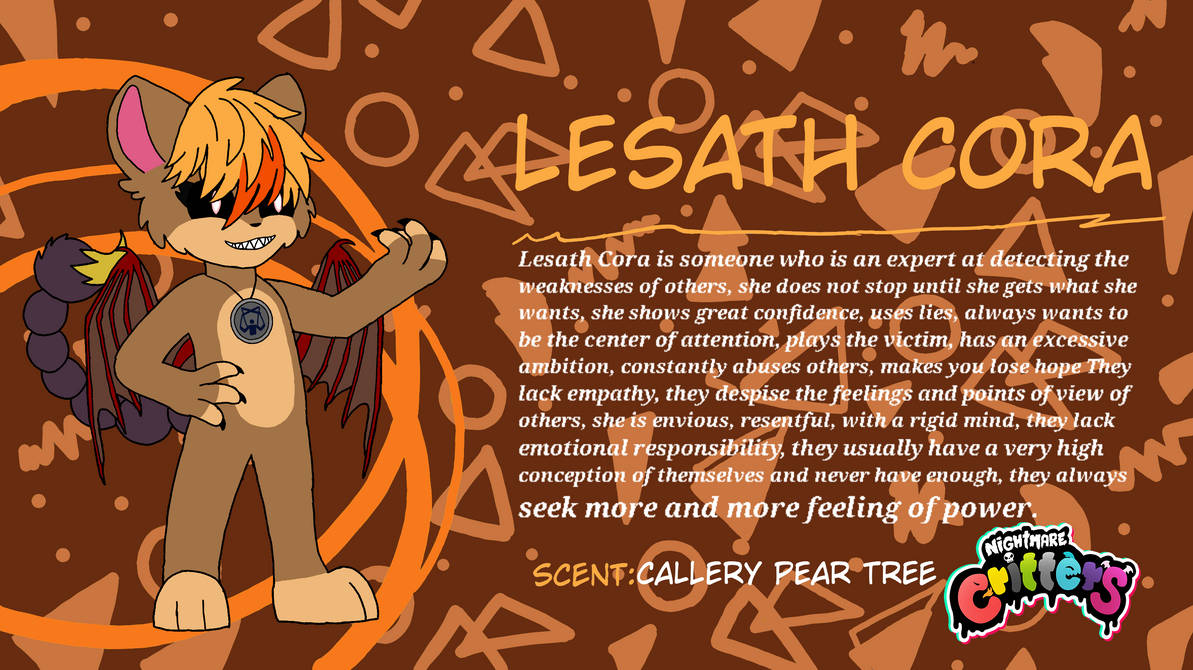 Lesath Cora (Nightmare Critters OC) description by Sh4dowRoxy on DeviantArt