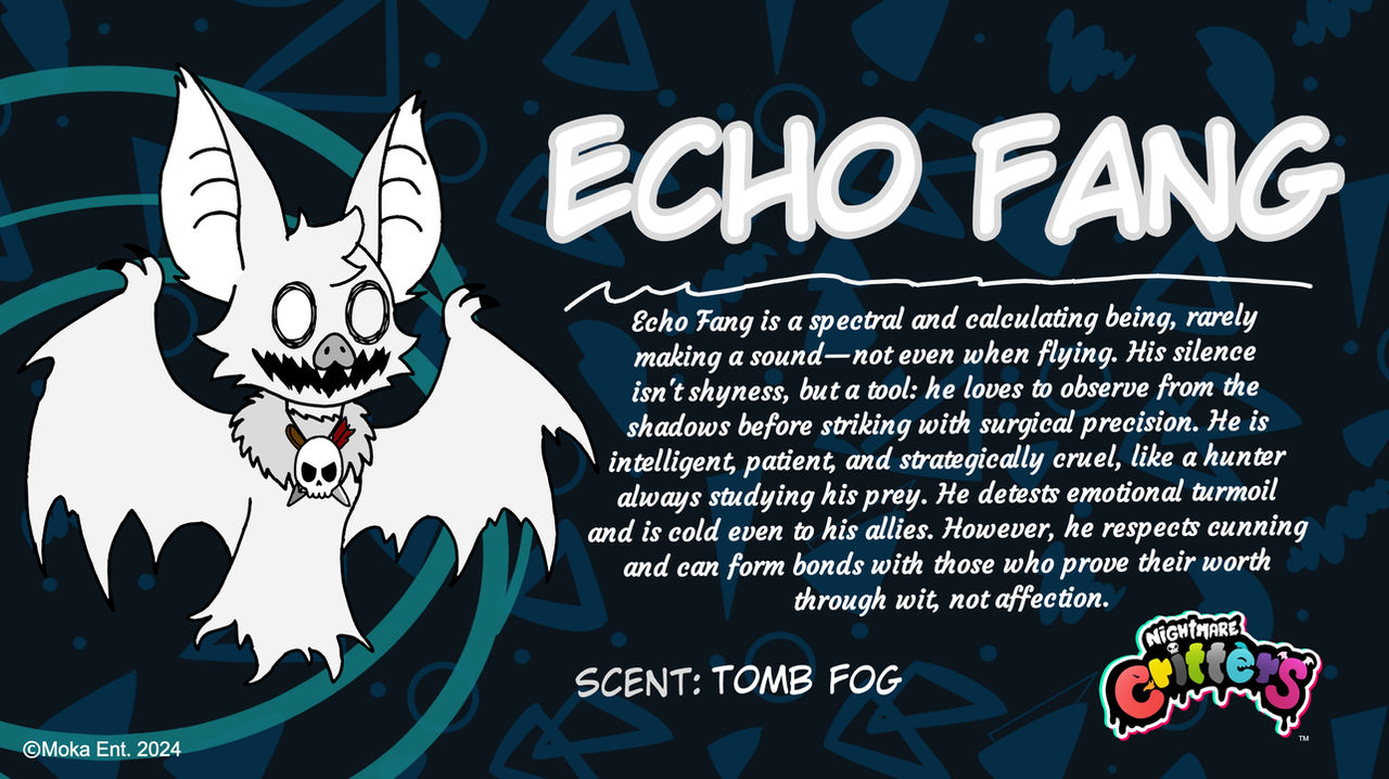 Echo Fang (Nightmare Critter OC) description by Sh4dowRoxy on DeviantArt