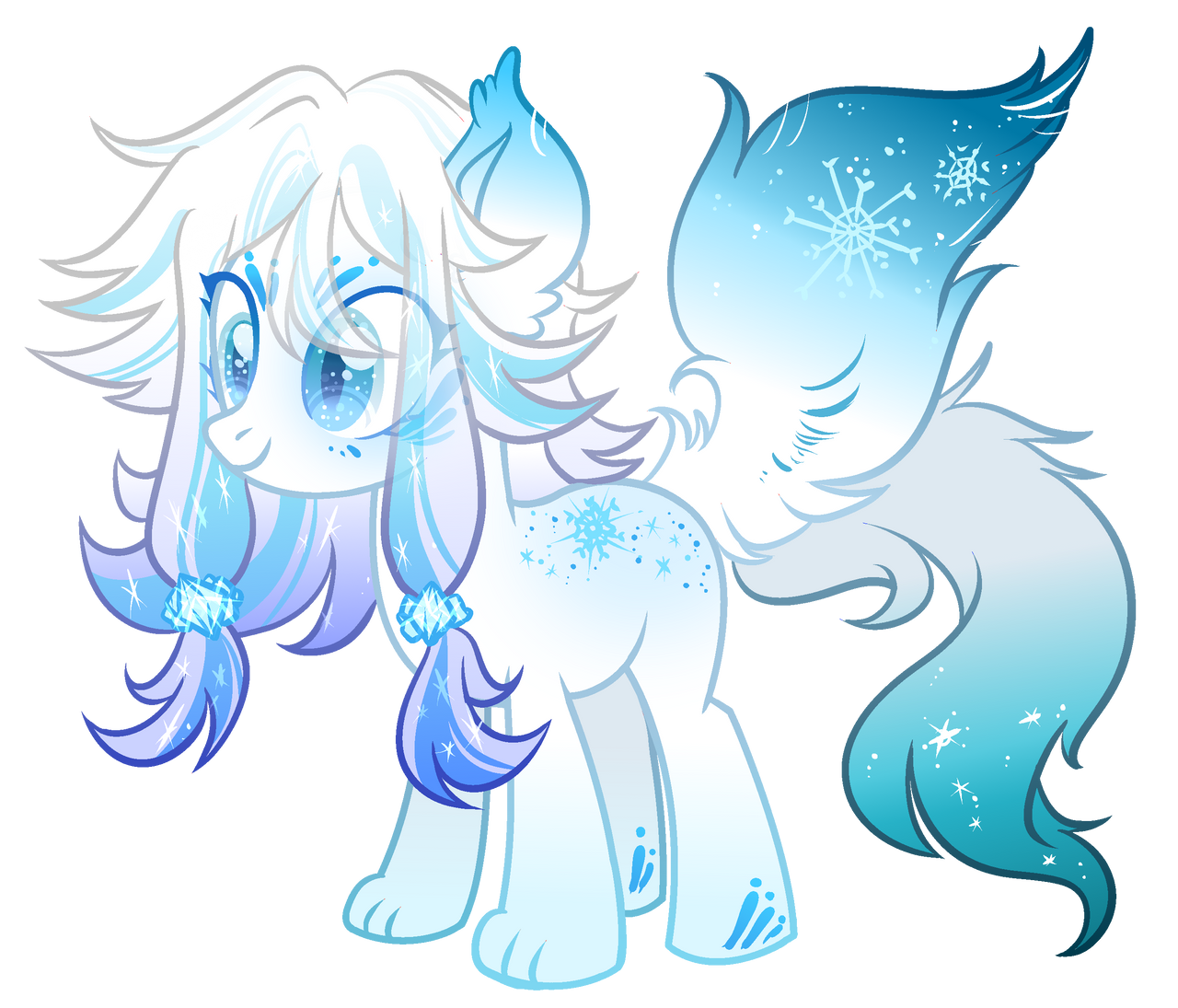 snow fox by Annobell on DeviantArt