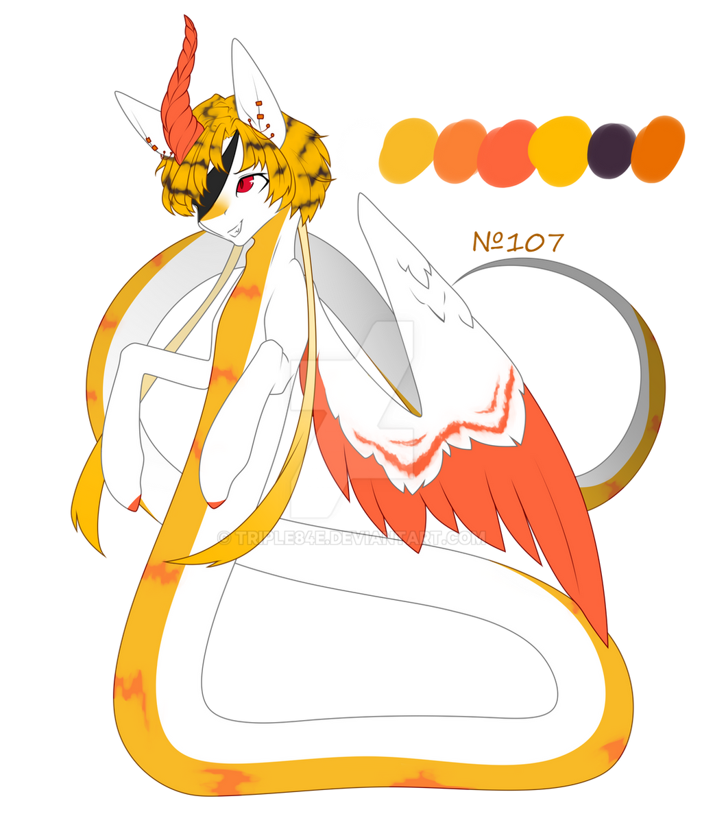 Fire LIght Naga Pony Alicorn