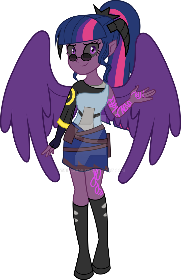 Entwined At Twilight With A Demon Demonized Twilight Sparkle the Demon of Dark Magic by TRIPLE84E on