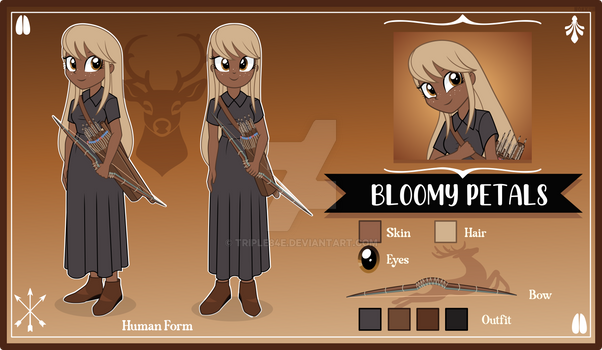 Bloomy Petals The Deer Woman