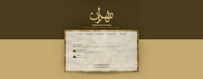 Tehran Art Studio Website