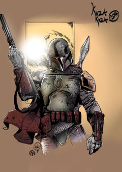 Boba Fett colored by KuzaTheKuza