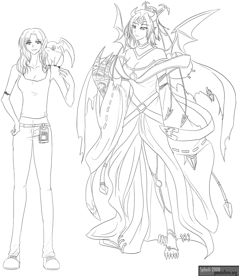 Faith + Lilithmon Tsukaimon by splashgottaito