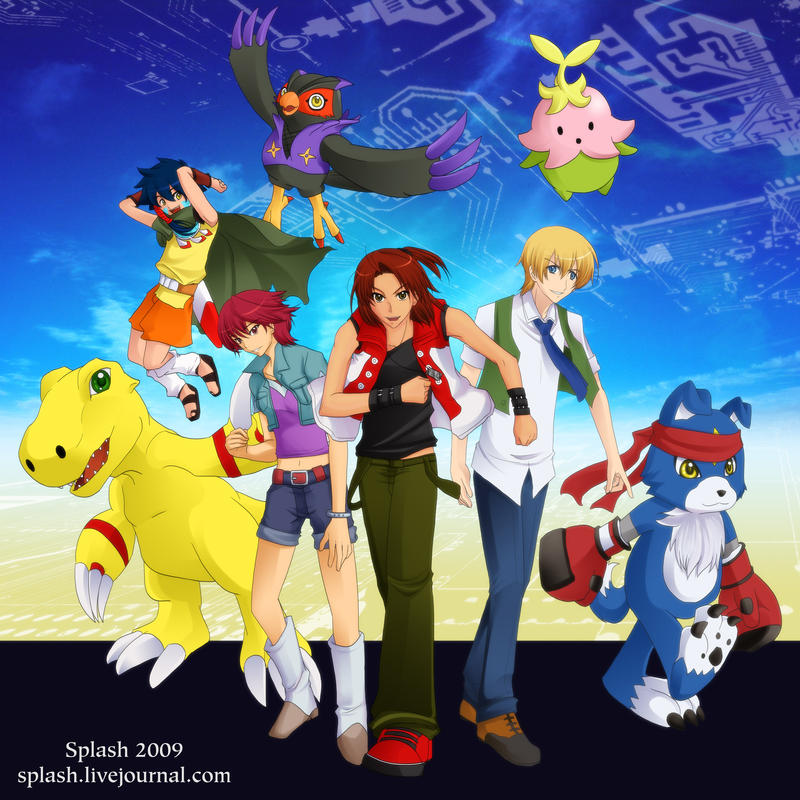 Digimon Savers - Bday 2009 by splashgottaito