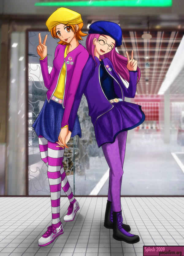 Digimon Ad02 - Sora and Miyako by splashgottaito
