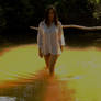 girl in river