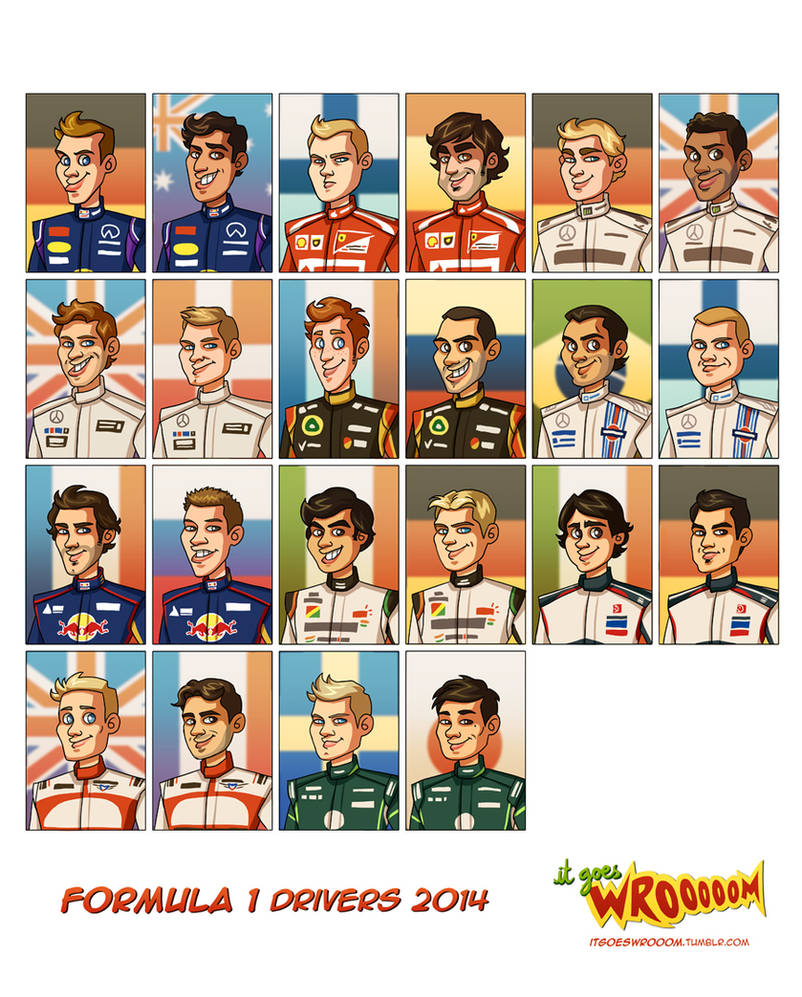 Formula 1 Drivers 2014 by xelanelho