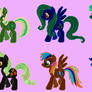 The Mane Six. Opposite Colours, Saturation, And...