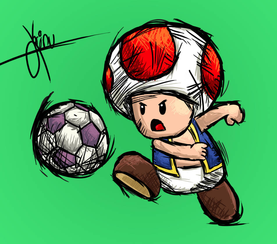Super Mario Strikers - CLASSIC TOAD by KorinuArt on DeviantArt