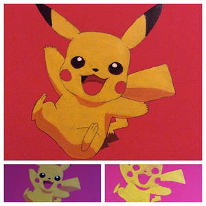 Pikachu wall painting