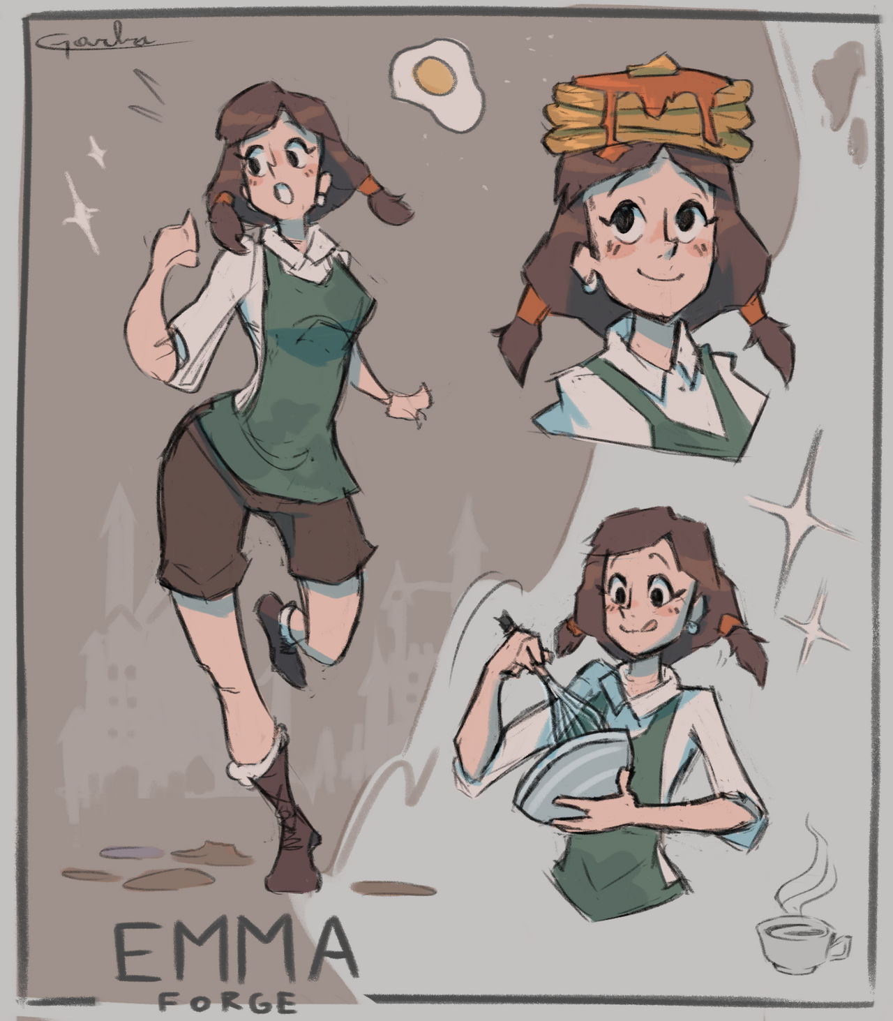Chef Shape Language Character Design Character Design Sheet - The Chef! by Garbadrawss on DeviantArt