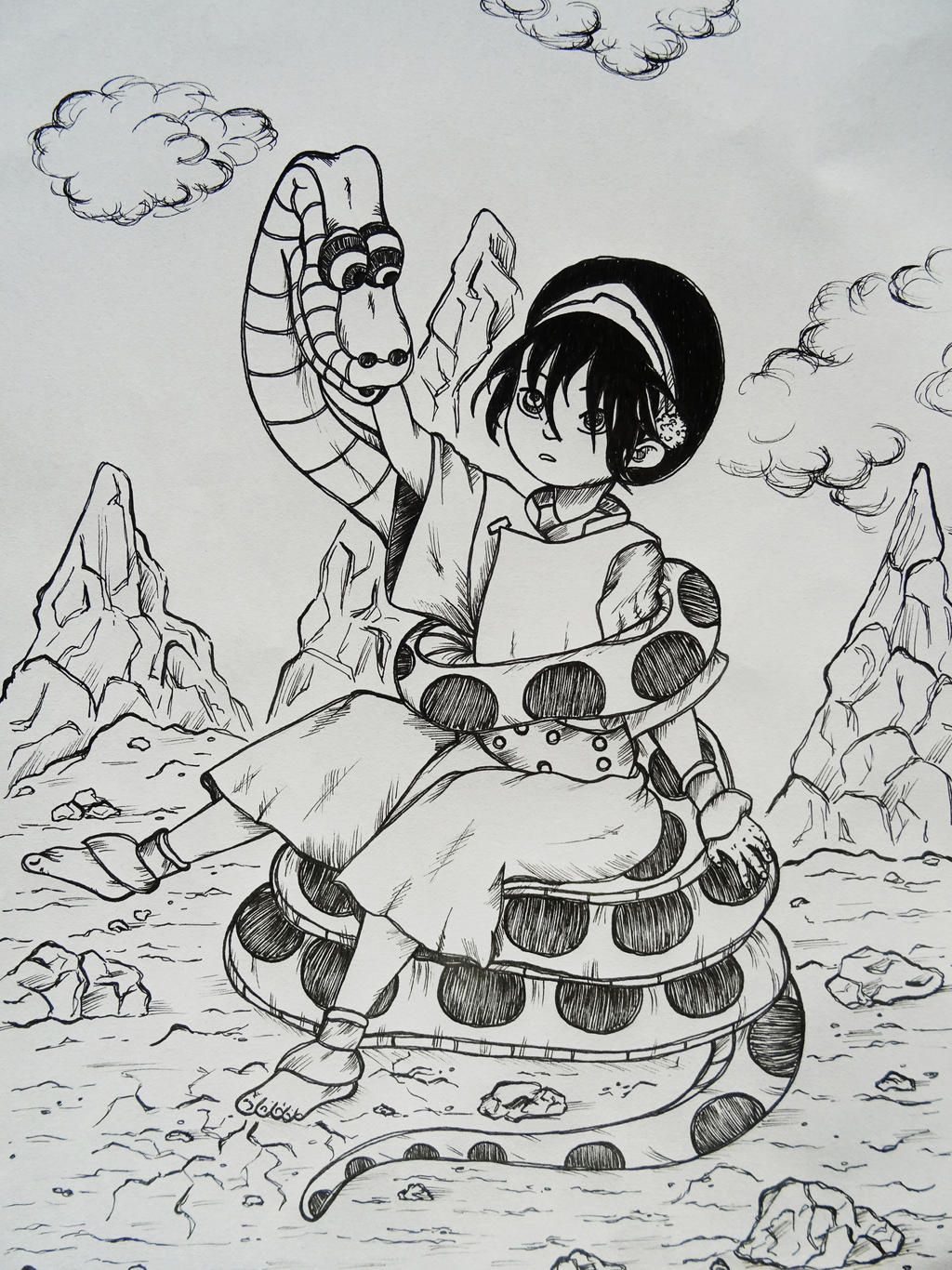 Toph And Kaa By Kihirka On Deviantart Toph And Kaa By Kihirka On Deviantart