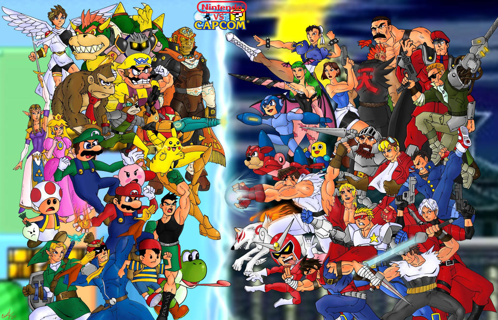Nintendo versus Capcom by Mawnbak on DeviantArt