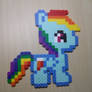 Petite Pony Rainbow Dash Perler
