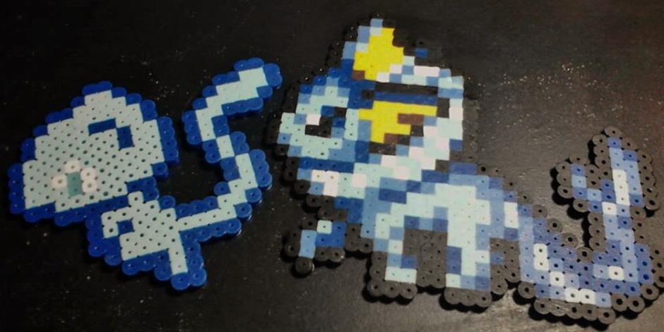 Custom Vaporeon and Shiny Mew Magnet Set