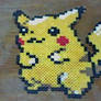 Pokemon Silver Pikachu Perler